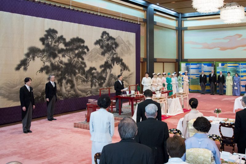 「大饗の儀」は皇居の宮殿・豊明殿にて、11月16日と18日の２回に分けて行われた。写真は16日（写真提供／宮内庁）