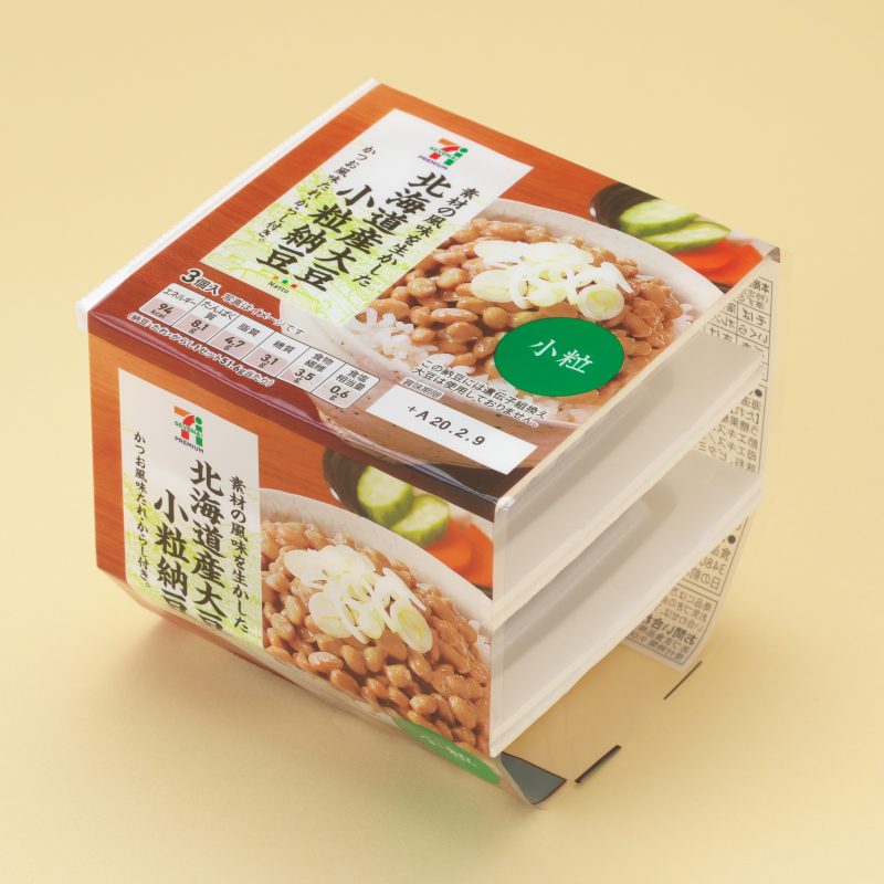 『北海道産大豆小粒納豆 3パック』（セブン-イレブン）108円（税抜）