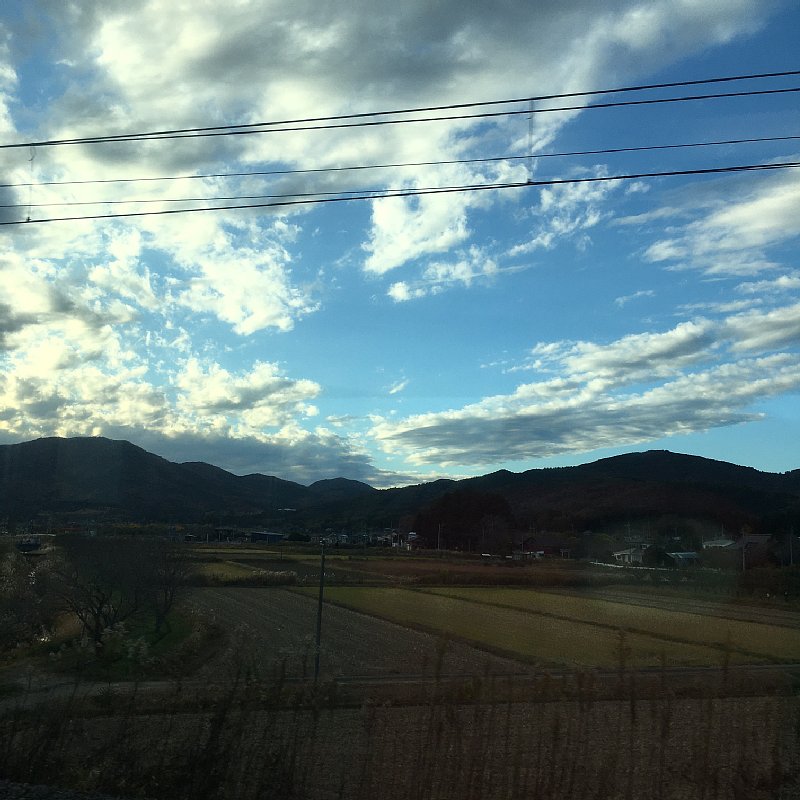 車窓から見える茨城の風景