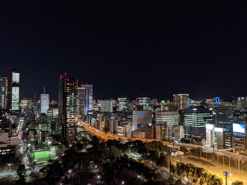 「ザ・プリンス パークタワー東京」パノラミックツインルーム見える夜景