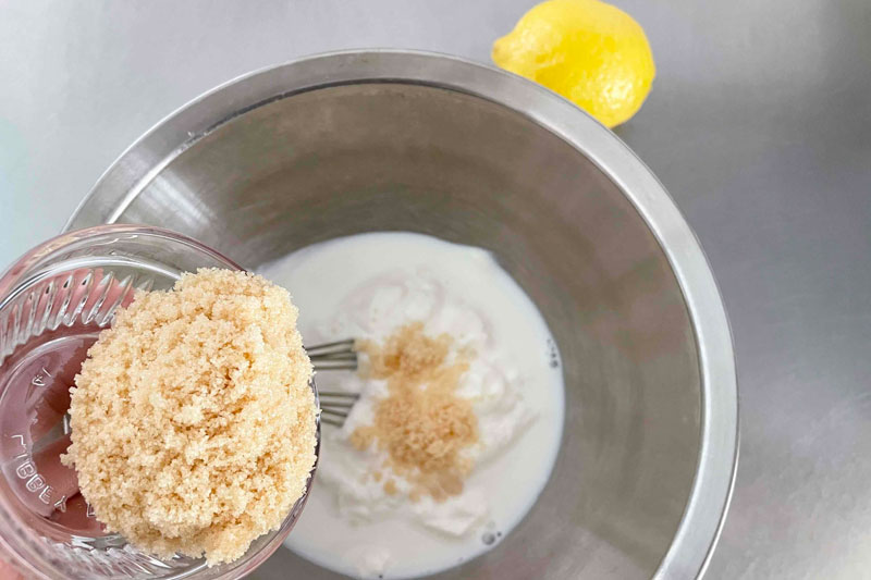市橋有里がレシピ考案した「水切りヨーグルトのレモンチーズケーキ」