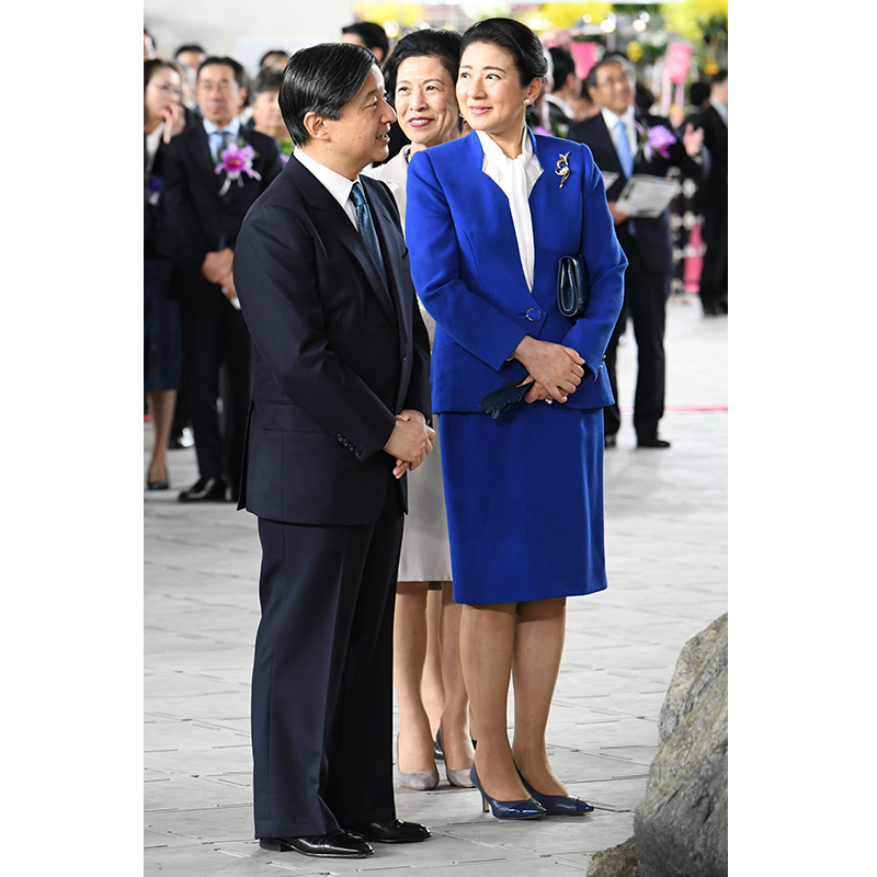 2020年2月、「世界らん展2020」に出席の際の天皇陛下と雅子さま