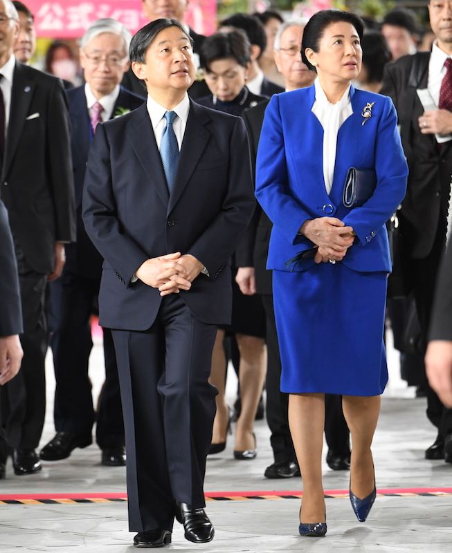 2020年2月、「世界らん展2020」に出席の際の天皇陛下と雅子さま