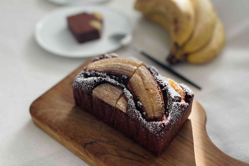 おからで作る美活チョコレートバナナケーキ