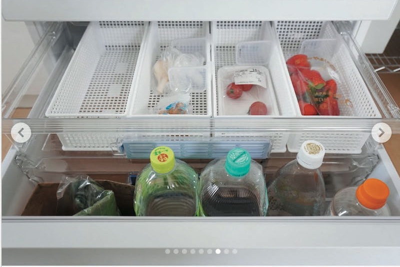 冷蔵庫整理にはプラスチックケースを活用して（Ph／『暮らしが整う「片付けない」片付け』（アスコム）より）