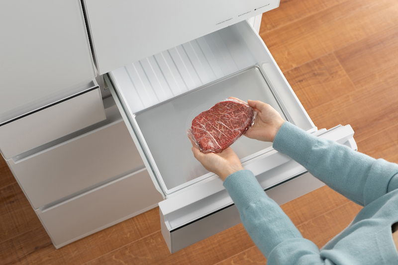パナソニックの冷蔵庫のはやうま冷凍を利用したお肉の冷凍
