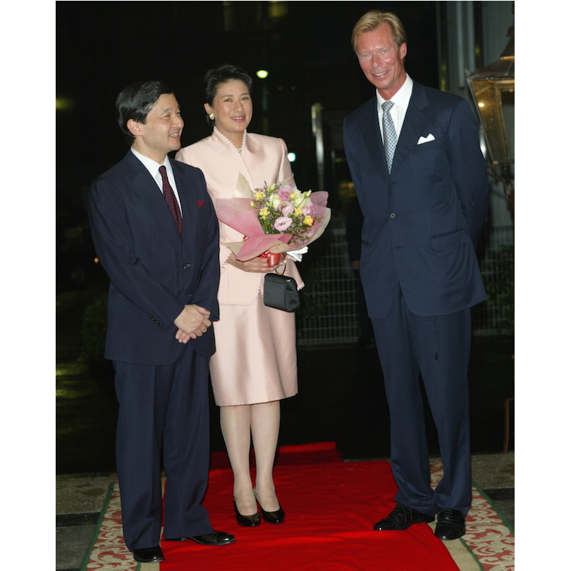 2003年9月、ルクセンブルクのアンリ大公殿下と雅子さまと天皇陛下