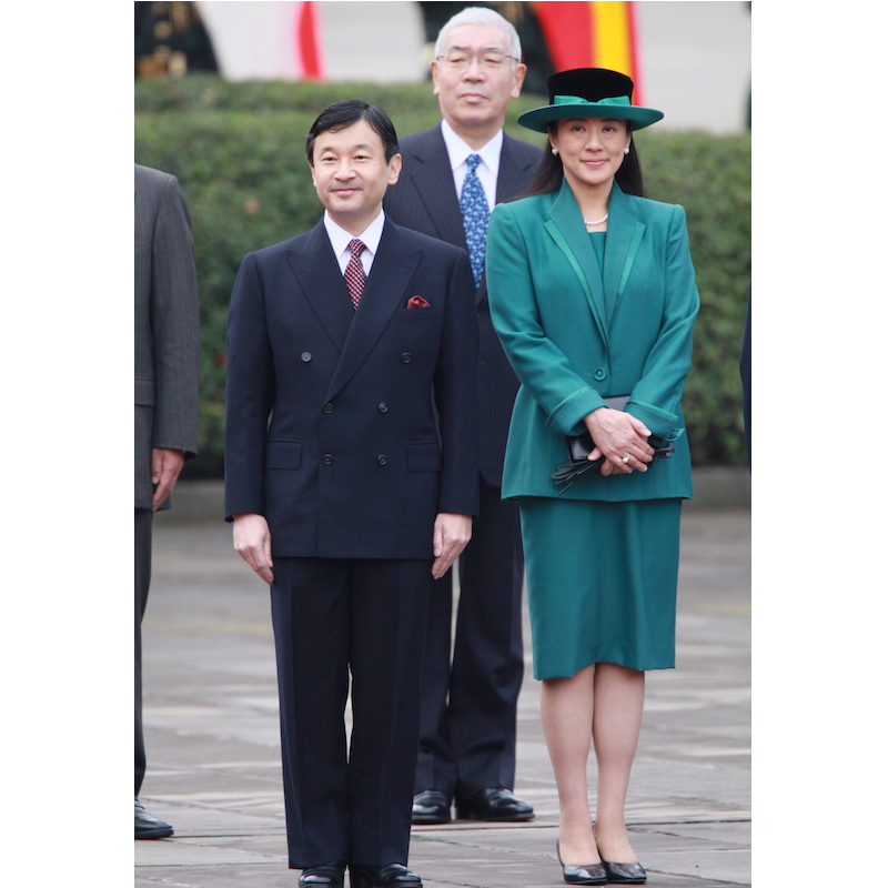 2008年11月10日、スペイン国王夫妻の歓迎行事にご出席の天皇陛下と雅子さま