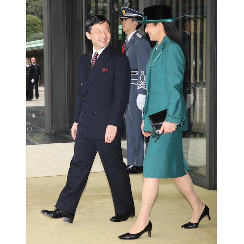 2008年11月10日、スペイン国王夫妻の歓迎行事にご出席の天皇陛下と雅子さま