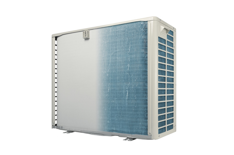白くまくんのエアコンの室外機の冷却のイメージ