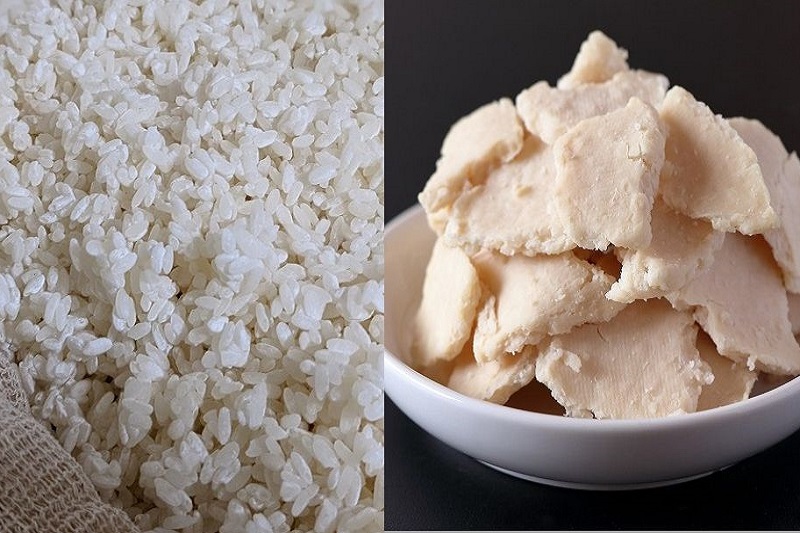 （写真左）米麹（写真右）酒粕