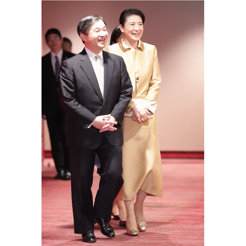 2018年10月、福士蒼汰主演『旅猫リポート』のチャリティ試写会にご出席の天皇皇后両陛下
