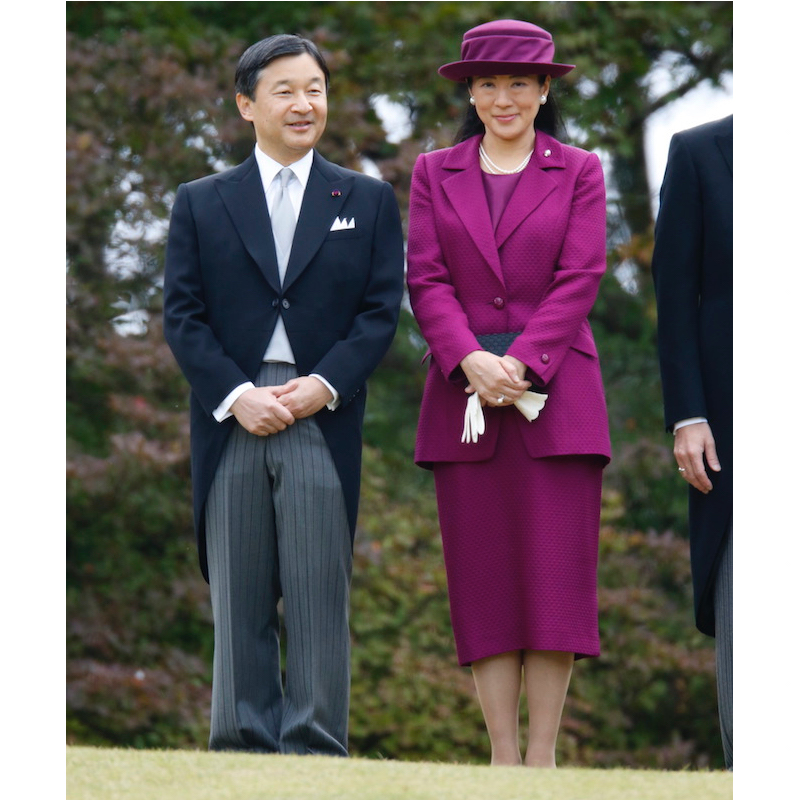 2015年11月の秋の園遊会にご出席の天皇皇后両陛下