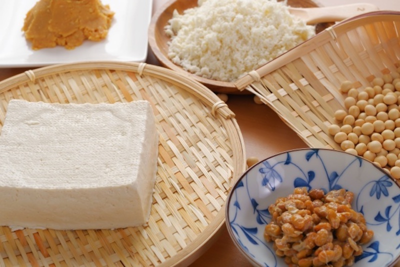 豆腐や納豆の豆製品