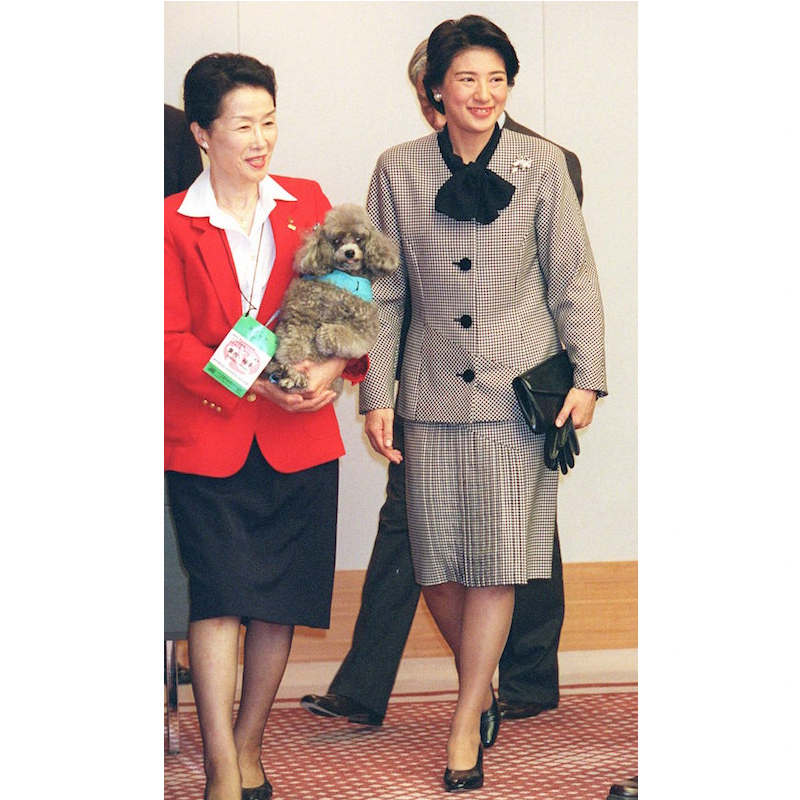 2000年11月、日本動物病院福祉協会主催の講演会に出席された雅子さま
