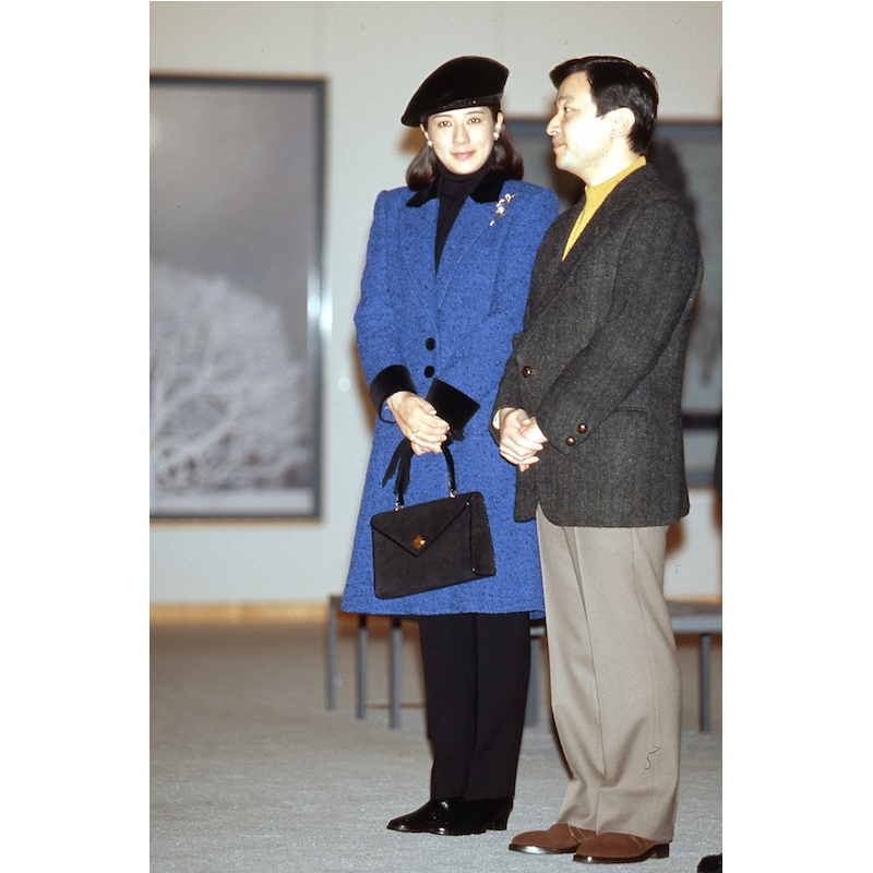 1998年2月、長野五輪で競技を観戦される天皇皇后両陛下