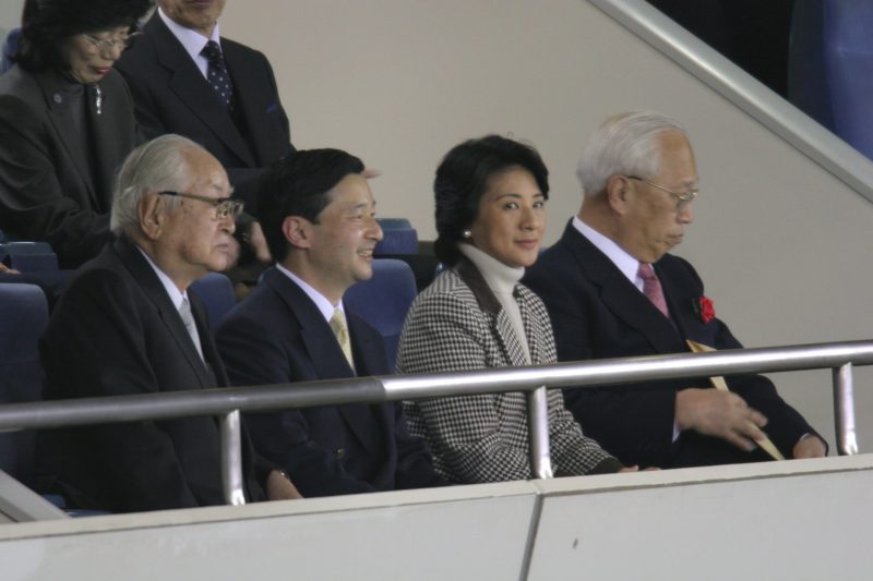 2006年3月、ワールド・ベースボール・クラシック（WBC）アジアラウンドの日本−韓国戦を観戦された天皇陛下（当時は皇太子）と雅子さま