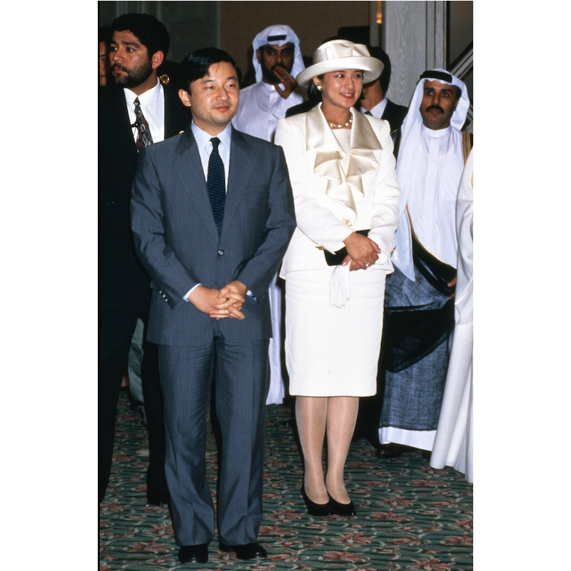 1995年1月、第二次中東諸国歴訪中にアラブ首長国連邦で在留邦人と面会された天皇皇后両陛下