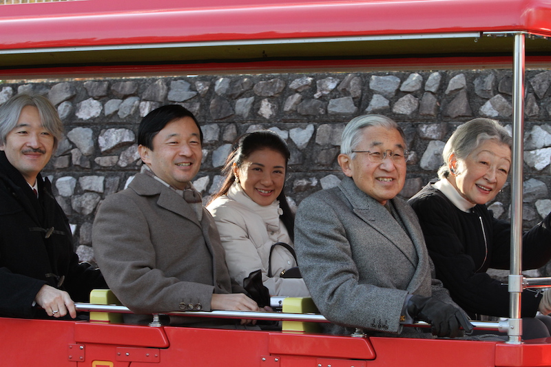 2009年12月、天皇ご一家（当時）で、こどもの国ご訪問された様子