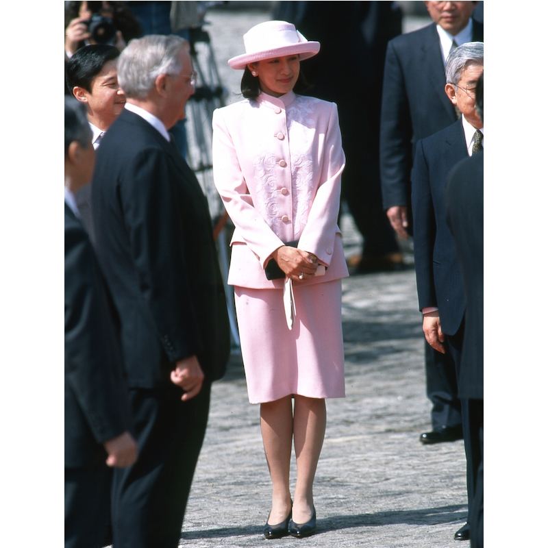 1996年4月、来日したビル・クリントン米大統領（当時）の歓迎式典にご出席の雅子さま