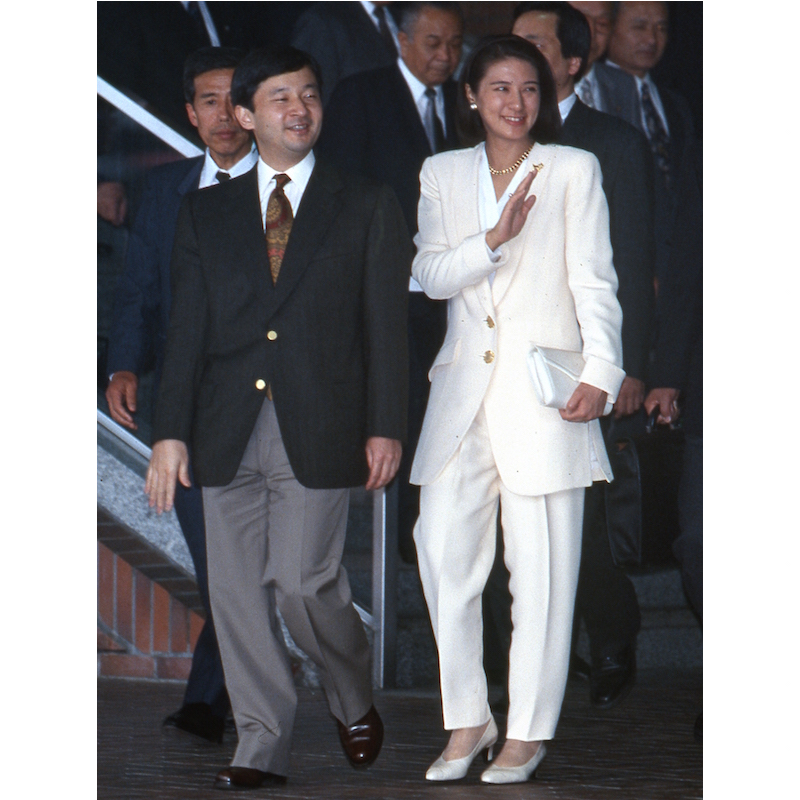 1997年5月、ご静養先の那須御用邸に向かうため、東京駅をご出発の天皇陛下と雅子さま