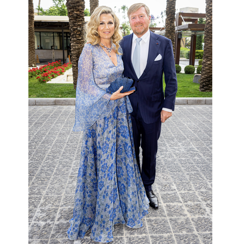オランダのマキシマ王妃は全身ブルーのコーディネート（2023年6月1日、Ph/GettyImages）