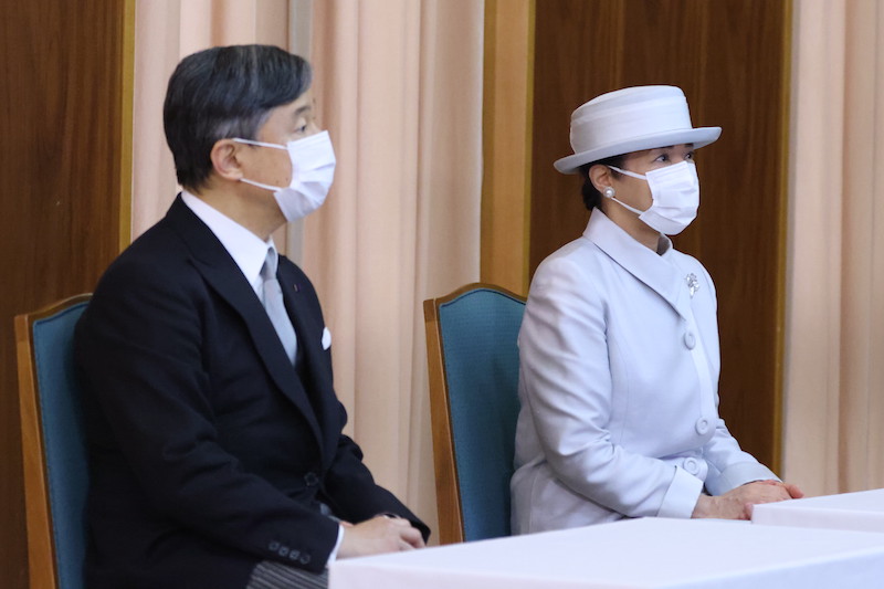 日本学士院賞の第113回授賞式に出席された天皇皇后両陛下