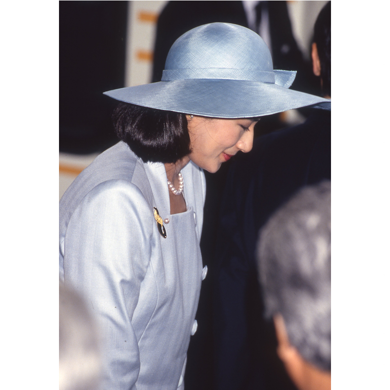 ツヤ感のある帽子が印象的（1993年6月26日、Ph／JMPA）