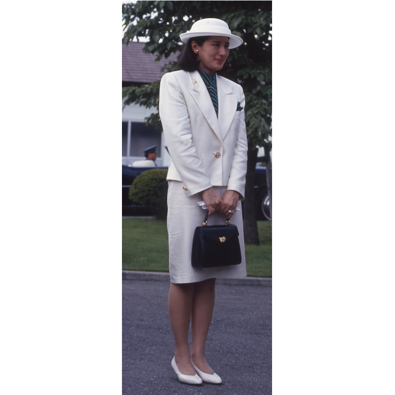 コンパクトな白の帽子も爽やかな印象（1993年8月1日、Ph／JMPA）