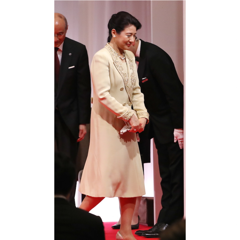 2019年3月、第15回ヘルシー・ソサエティ賞の授賞式に出席された雅子さま