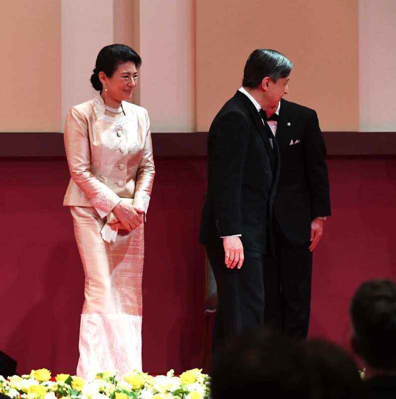 2023年4月、日本国際賞の授賞式に出席された天皇陛下と雅子さま