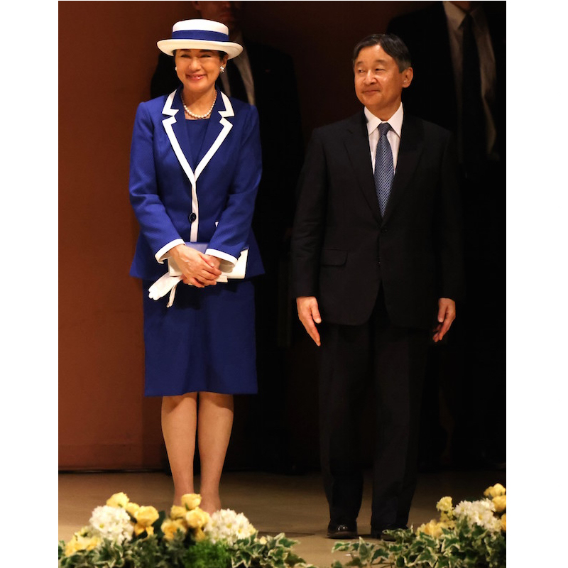 2023年7月9日、パシフィコ横浜で開催された国際会議の開会式にご出席の天皇皇后両陛下