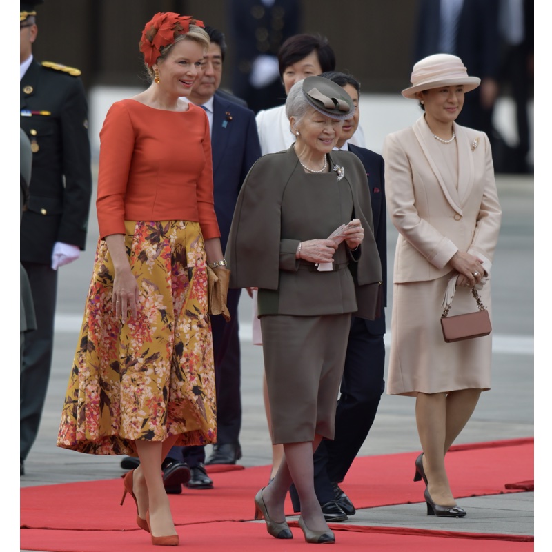2016年10月、ベルギーのフィリップ国王夫妻が、友好150周年を記念して国賓として来日した際の天皇皇后両陛下や皇族の方々