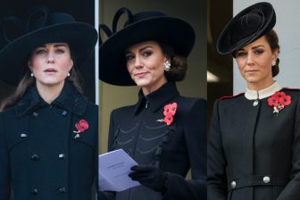 キャサリン皇太子妃のオールブラックコーデ着回し術　戦没者追悼記念式典ではコートも帽子も“お気…