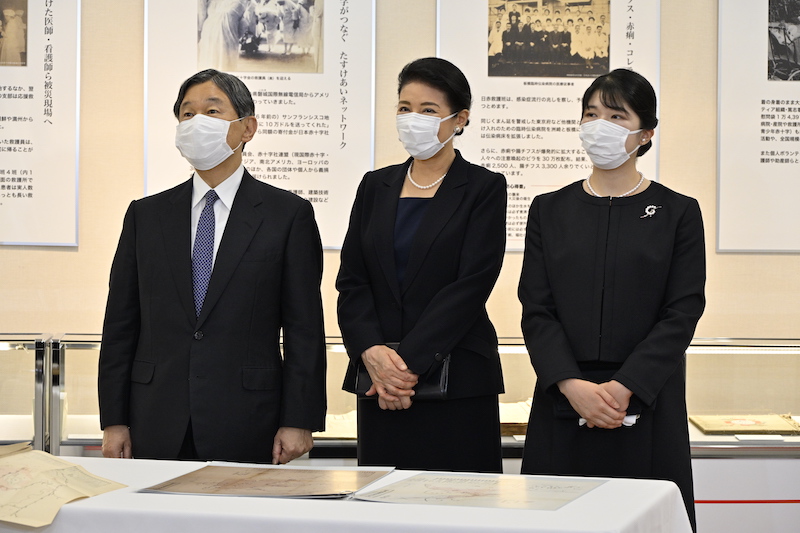 天皇ご一家が日本赤十字社の本社を訪れたのは初めて（2023年10月2日、Ph／JMPA）