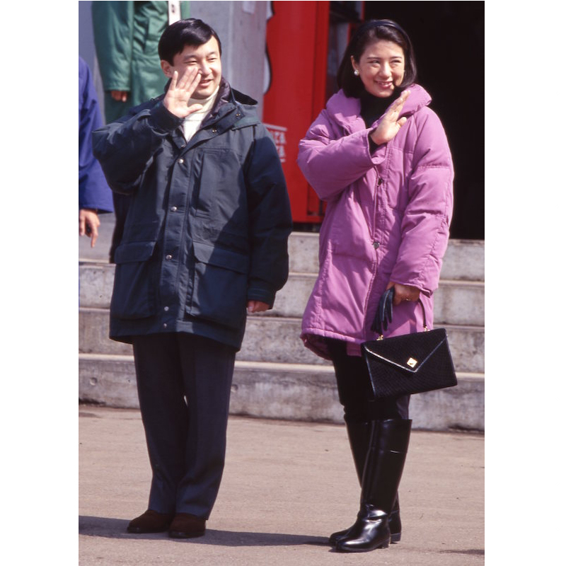 1998年3月、長野パラリンピックの競技をご観戦の天皇皇后両陛下