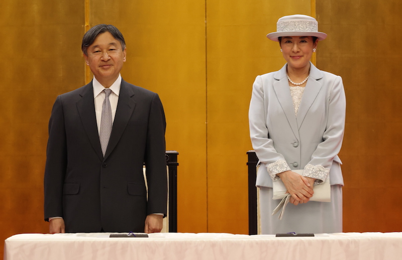 能登半島地震後、式典への出席は初めてとなる天皇皇后両陛下（2024年1月15日、Ph／JMPA）