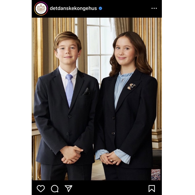 13歳になった双子のヨセフィーネ王女とヴィンセント王子（デンマーク王室公式インスタグラムより）