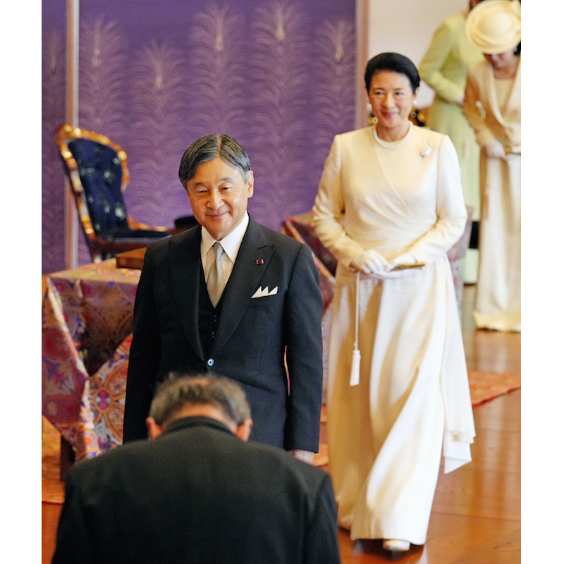 新春恒例の皇室行事「歌会始の儀」が行われた（2024年1月19日、Ph／JIJI PRESS）