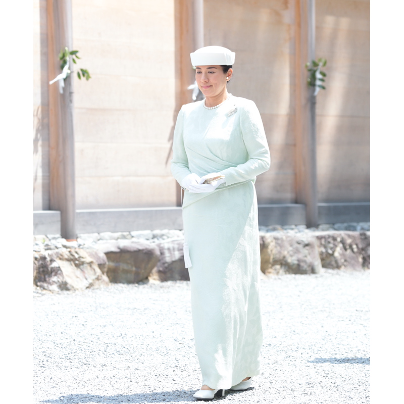 皇后雅子さまにとって20年ぶりのご参拝（2014年7月29日、Ph／JMPA）