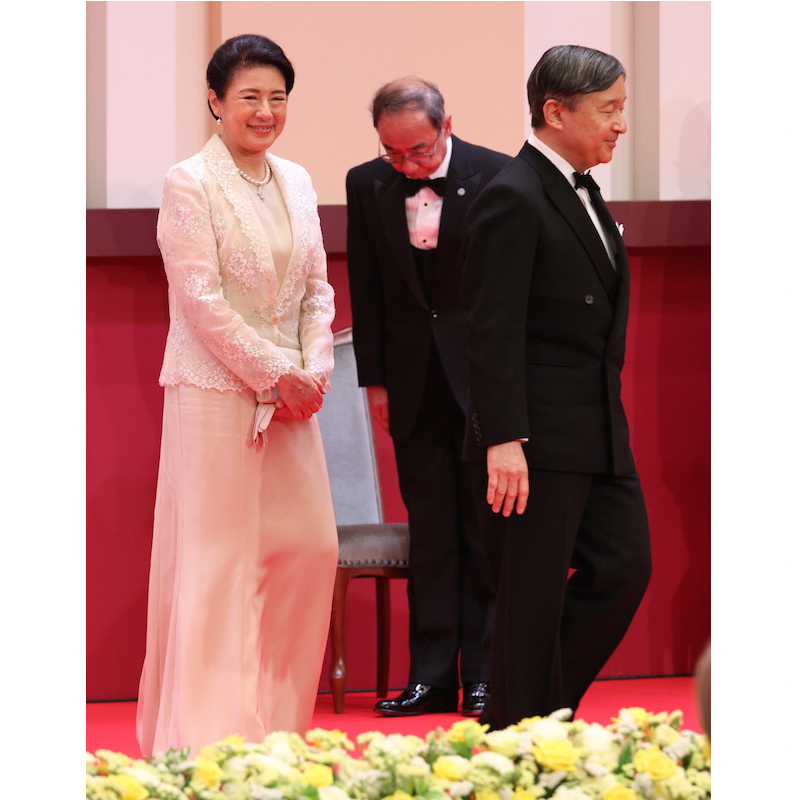 東京都内にあるホテルで開かれた2024年の日本国際賞授賞式に出席された天皇皇后両陛下