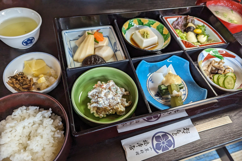 橋本屋では限定20食の女性向けスペシャル山菜ランチを